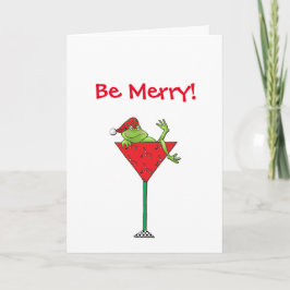 Cartão De Festividades Sapo tipsy-tini's