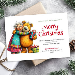 Cartão De Festividades Sassy Xmas Woman Personalized Digital Greeting