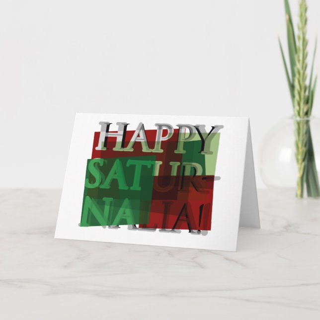 Cartão De Festividades Saturnalia feliz! 01 (Frente)