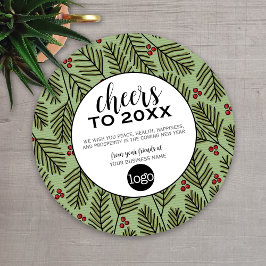 Cartão De Festividades Saudação comercial com o logotipo - saudações - Ra