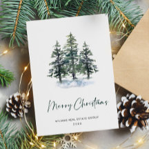 Saudação Corporativa de Natal da Árvore Elegante