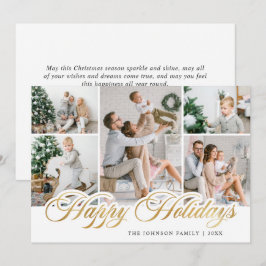 Cartão De Festividades Saudação da FOTO do Natal Moderno 5