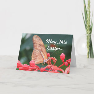 Cartão De Festividades Saudação da Páscoa da borboleta
