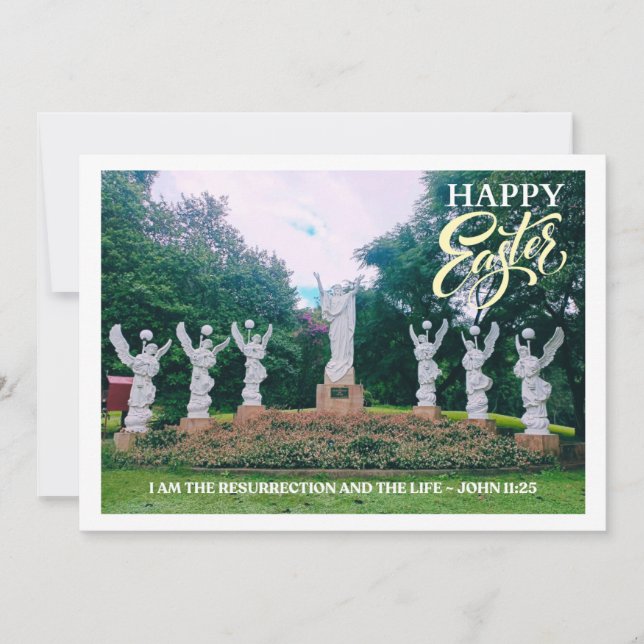 Cartão De Festividades Saudação da Páscoa de ressurreição (Frente)