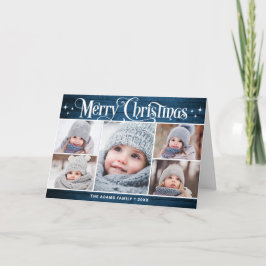 Cartão De Festividades Saudação de 5 FOTOS de Natal Russo