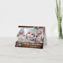 Cartão De Festividades Saudação de 5 FOTOS de Natal Russo