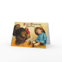 Saudação de Ação de Graças da Bonita Vintage