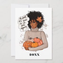 Cartão De Festividades Saudação de Ação de Graças de Outono