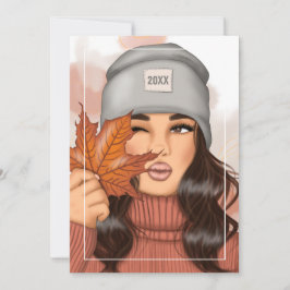 Cartão De Festividades Saudação de Ação de Graças de Outono