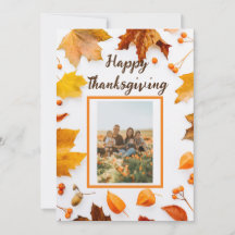 Saudação de Ação de Graças do Autumn Leaf