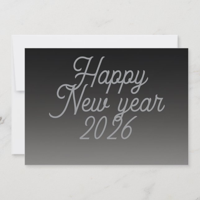 Cartão De Festividades Saudação de ano novo calma (Frente)