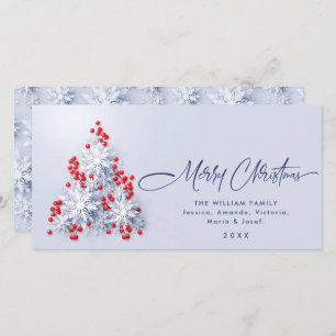 Cartão De Festividades Saudação de Árvore de Natal Minimalista