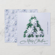 Saudação de Árvore de Natal Minimalista