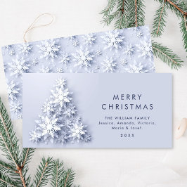 Cartão De Festividades Saudação de Árvore de Natal Minimalista