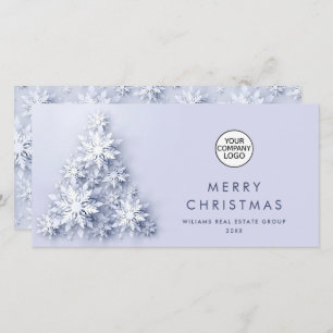 Cartão De Festividades Saudação de Árvore de Natal Minimalista 3D