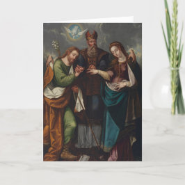 Cartão De Festividades Saudação de Casamento Tradicional Católico