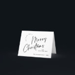 Cartão De Festividades Saudação de Feliz Natal Elegante Minimalista<br><div class="desc">Pode entrar em contato comigo se precisar de ajuda ou de um novo item. Eu respondo em breve.</div>