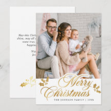 Saudação de FOTO de Natal Moderno