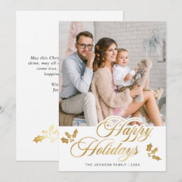 Cartão De Festividades Saudação de FOTO de Natal Moderno