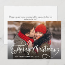 Saudação de FOTO de Natal Moderno