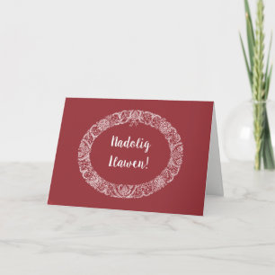 Cartão De Festividades Saudação de Frota de Natal, Branco, Vermelho Profu