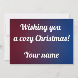 Cartão De Festividades Saudação de Natal de feriado