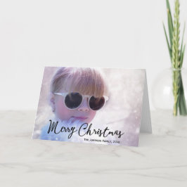 Cartão De Festividades Saudação de Natal de Foto