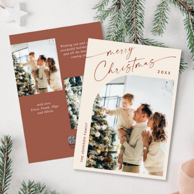 Cartão De Festividades Saudação de Natal do Na moda 3 FOTO Simplesmente E (Criador carregado)