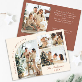 Cartão De Festividades Saudação de Natal do Simples Elegante Na moda 5 FO