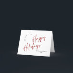 Cartão De Festividades Saudação de Natal Elegante Minimalista<br><div class="desc">Pode entrar em contato comigo se precisar de ajuda ou de um novo item. Eu respondo em breve.</div>
