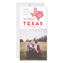 Saudação do Coração de Natal Moderno do Texas Phot