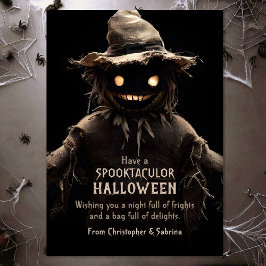 Cartão De Festividades Saudação do Dia das Bruxas de Spookrow