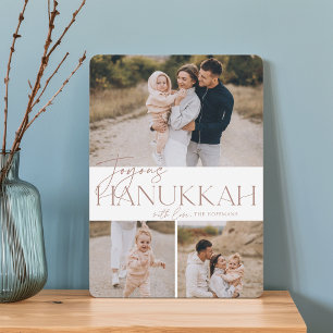 Cartão De Festividades Saudação Festiva 3 Foto Joyous Hanukkah