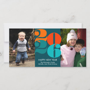 Cartão De Festividades saudação funky de contagem de felizes anos novos