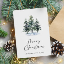 Saudação Mínima da Árvore de Natal Elegante