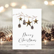 Saudação Mínima Elegante de Natal Corporativo