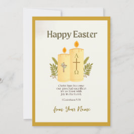 Cartão De Festividades Saudação personalizada do Felz pascoa