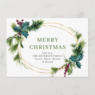 Cartão De Festividades Saudação Russa do Pinheiro de Natal