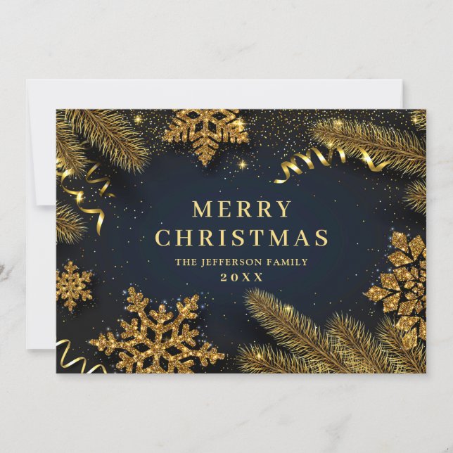 Cartão De Festividades Saudação Russa do Pinheiro de Natal (Frente)