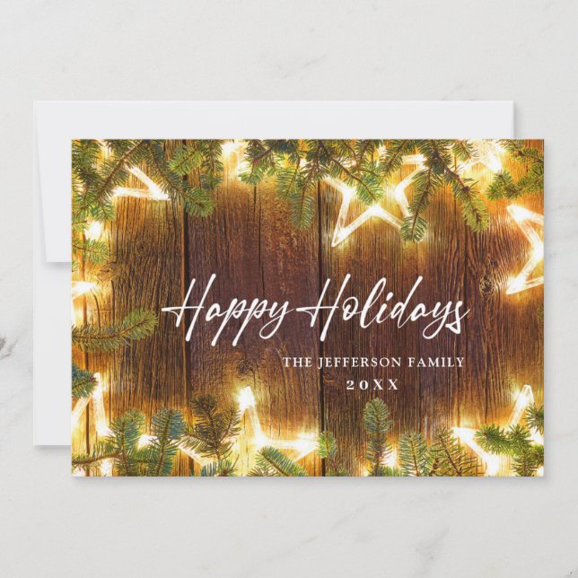 Cartão De Festividades Saudação Russa do Pinheiro de Natal (Frente)