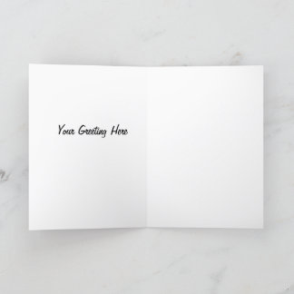 Cartão De Festividades Saudação Simples de Natal Vermelho e Verde com fot