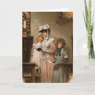 Cartão De Festividades Saudações a Natais vintages Joyful