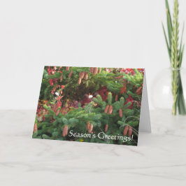 Cartão De Festividades Saudações da Estação