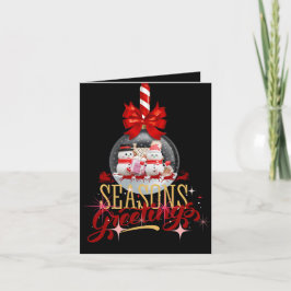 Cartão De Festividades Saudações da Estação