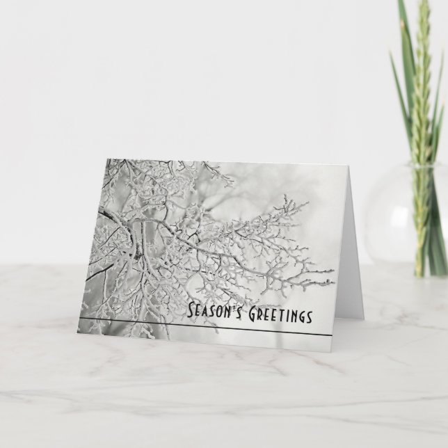 Cartão De Festividades Saudações da Estação (Frente)