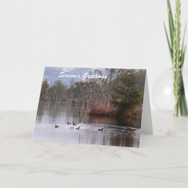 Cartão De Festividades Saudações da Estação (Frente)