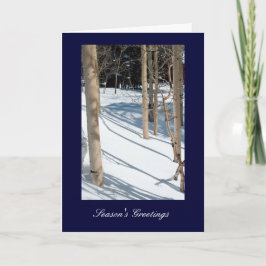 Cartão De Festividades Saudações da Estação