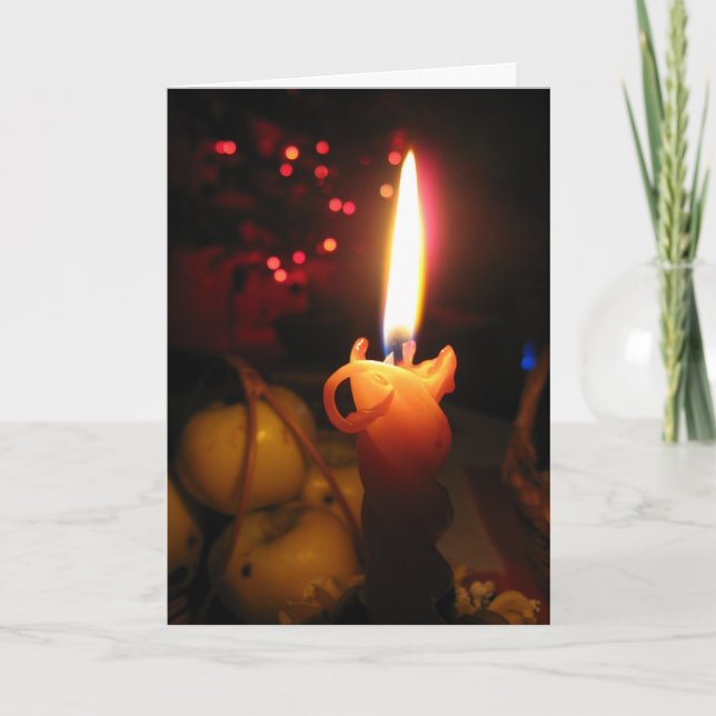 Cartão De Festividades Saudações da Noite Silenciosa (Frente)