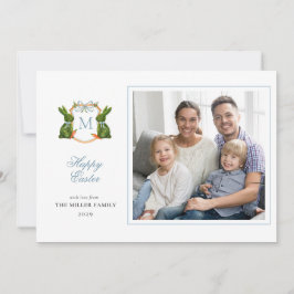 Cartão De Festividades Saudações da Páscoa Topiny Monograma