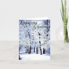 Cartão De Festividades Saudações da Temporada de Inverno